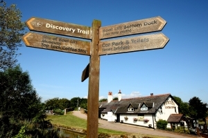 Foxton Locks in Leicestershire on the East Midlands canal boat holiday route