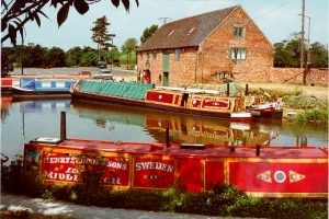 Shardlow Canal heritage centre on the East Midlands canal holiday ring.