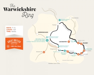 Warwickshire Ring. A circular canal boat holiday route through the glorious countryside of Warwickshire